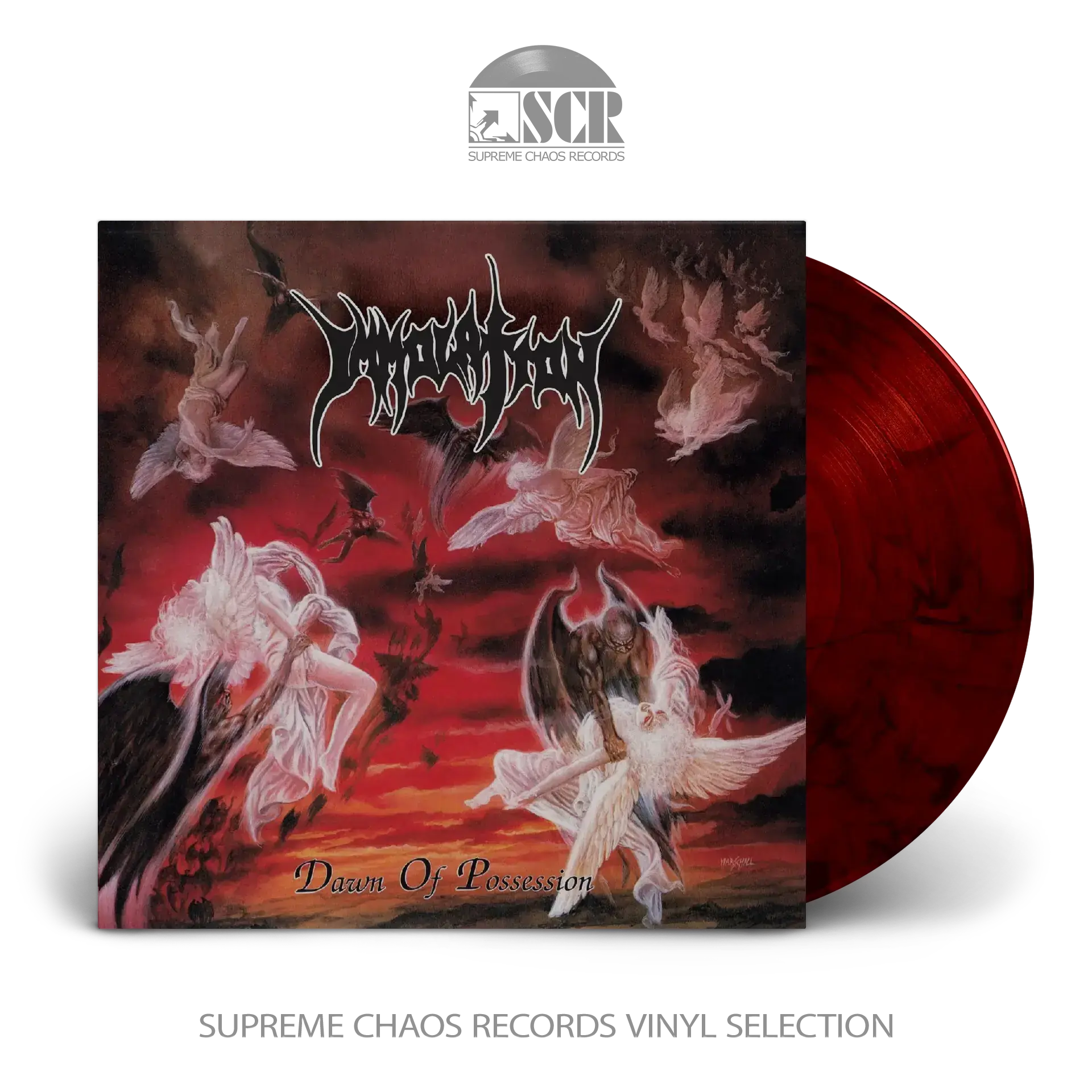 IMMOLATION - Dawn of Possession · RED/BLACK LP (Death Metal Vinyl)
