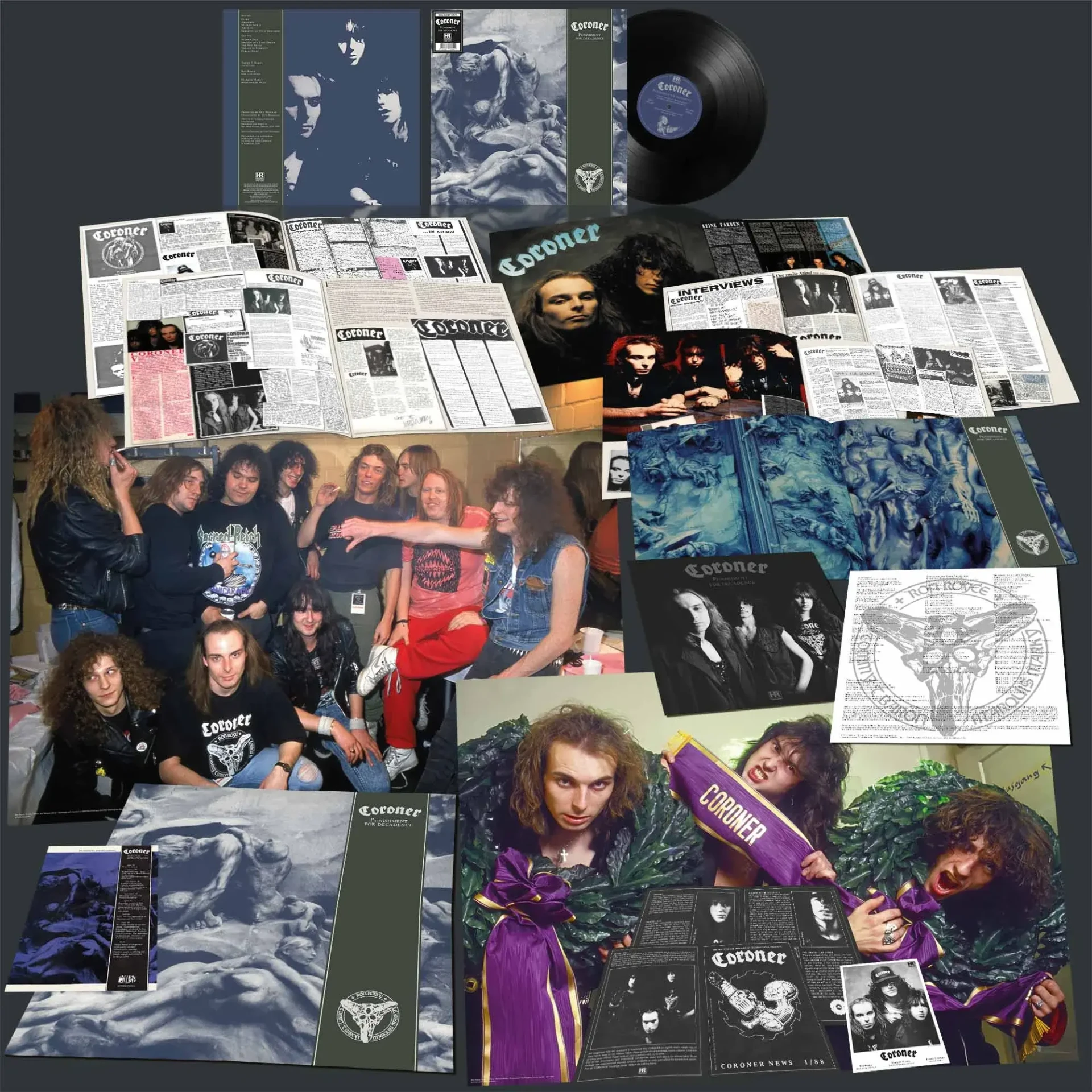 CORONER - Punishment for Decadence [BLACK LP] (Thrash Metal Vinyl) · Bild 2
