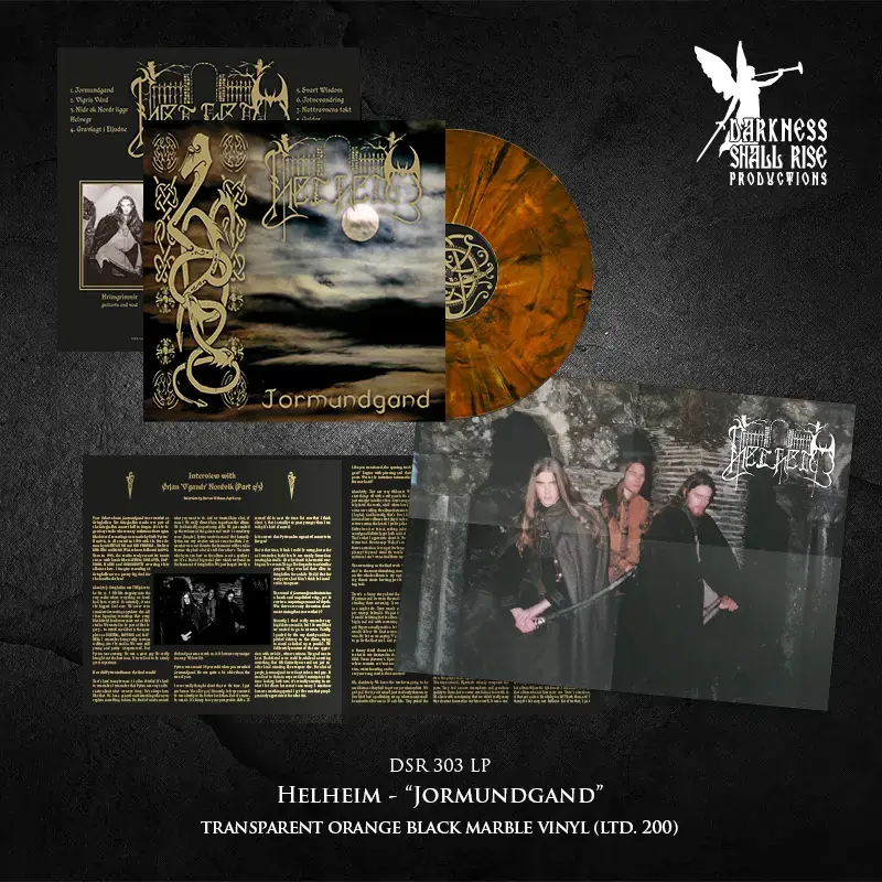 HELHEIM · Jormundgand | ORANGE/BLACK MARBLED LP (Black Metal Vinyl) · Bild 2