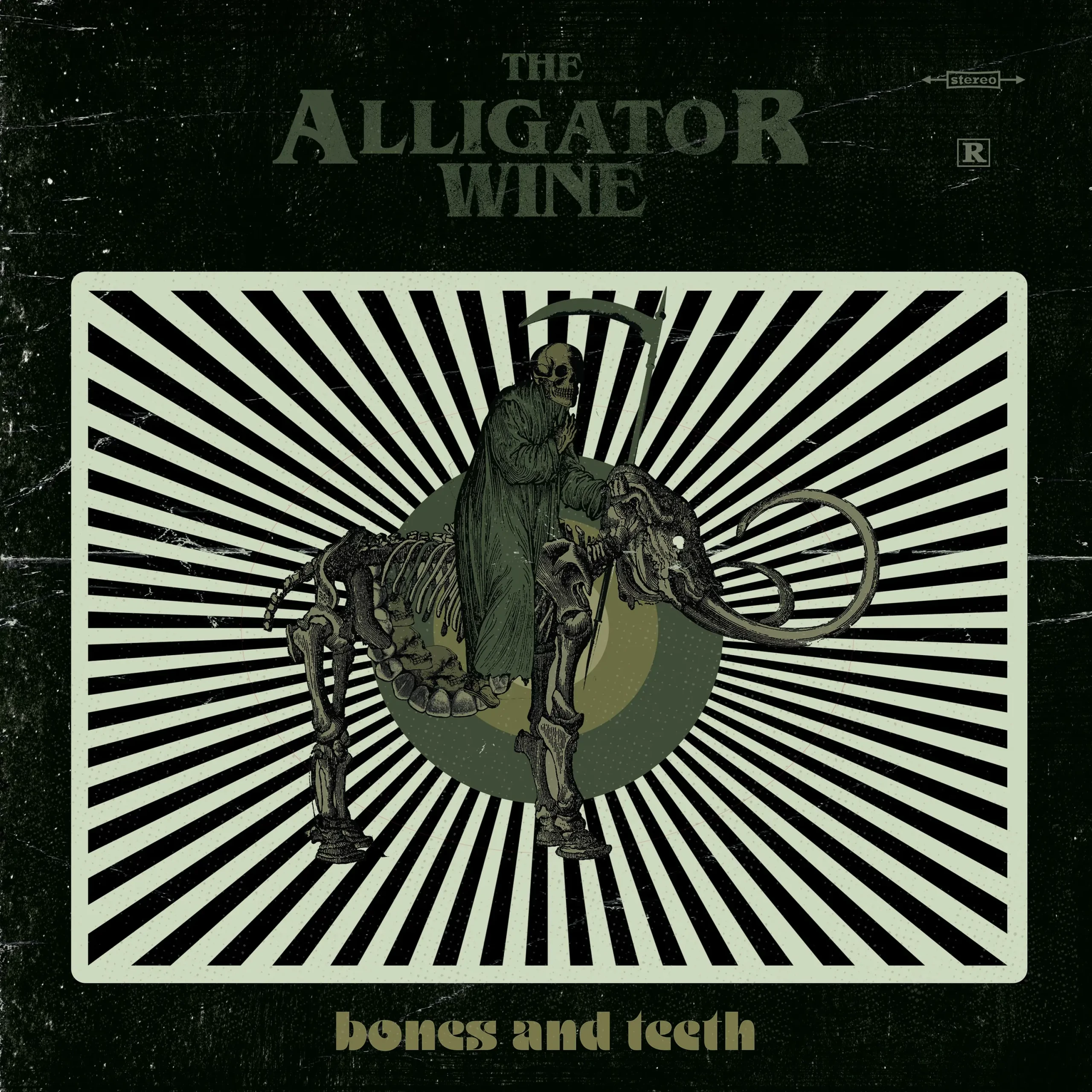 THE ALLIGATOR WINE - Bones And Teeth · GREEN LP · Bild 1 THE ALLIGATOR WINE - Bones And Teeth · GREEN LP (Psychedelic Rock/Alternative Rock Vinyl) · Bild 1