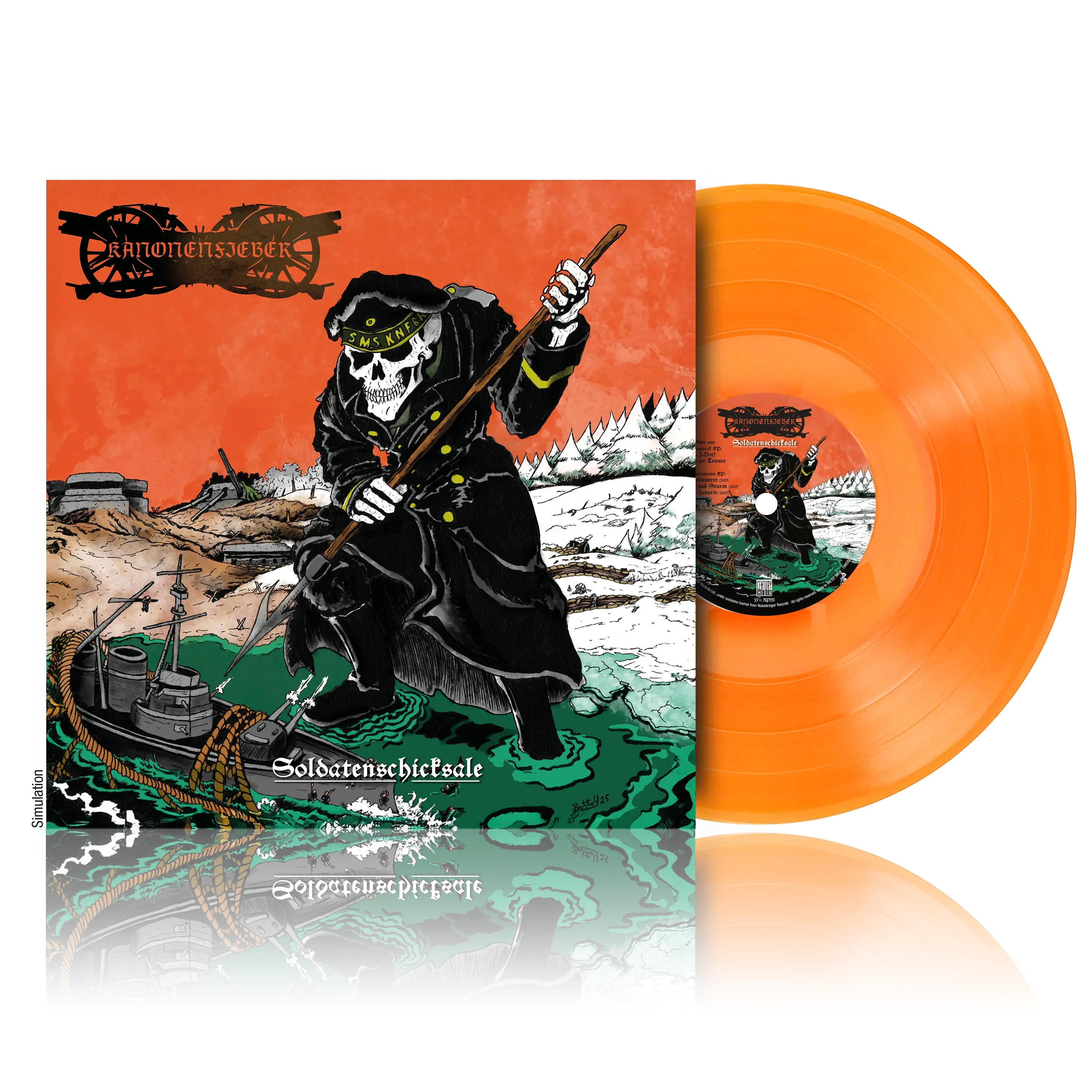 KANONENFIEBER · Soldatenschicksale | ORANGE LP (Black Metal Vinyl) · Bild 2