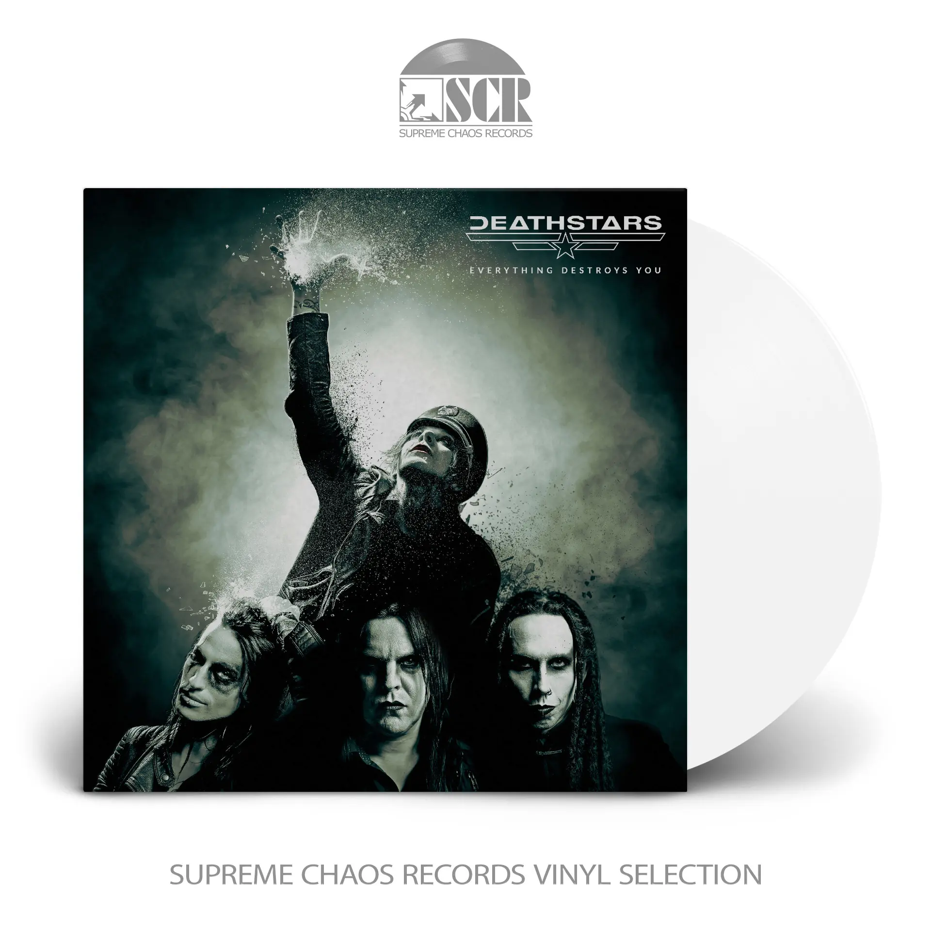 DEATHSTARS · Everything Destroys You | WHITE LP (Industrial Vinyl)