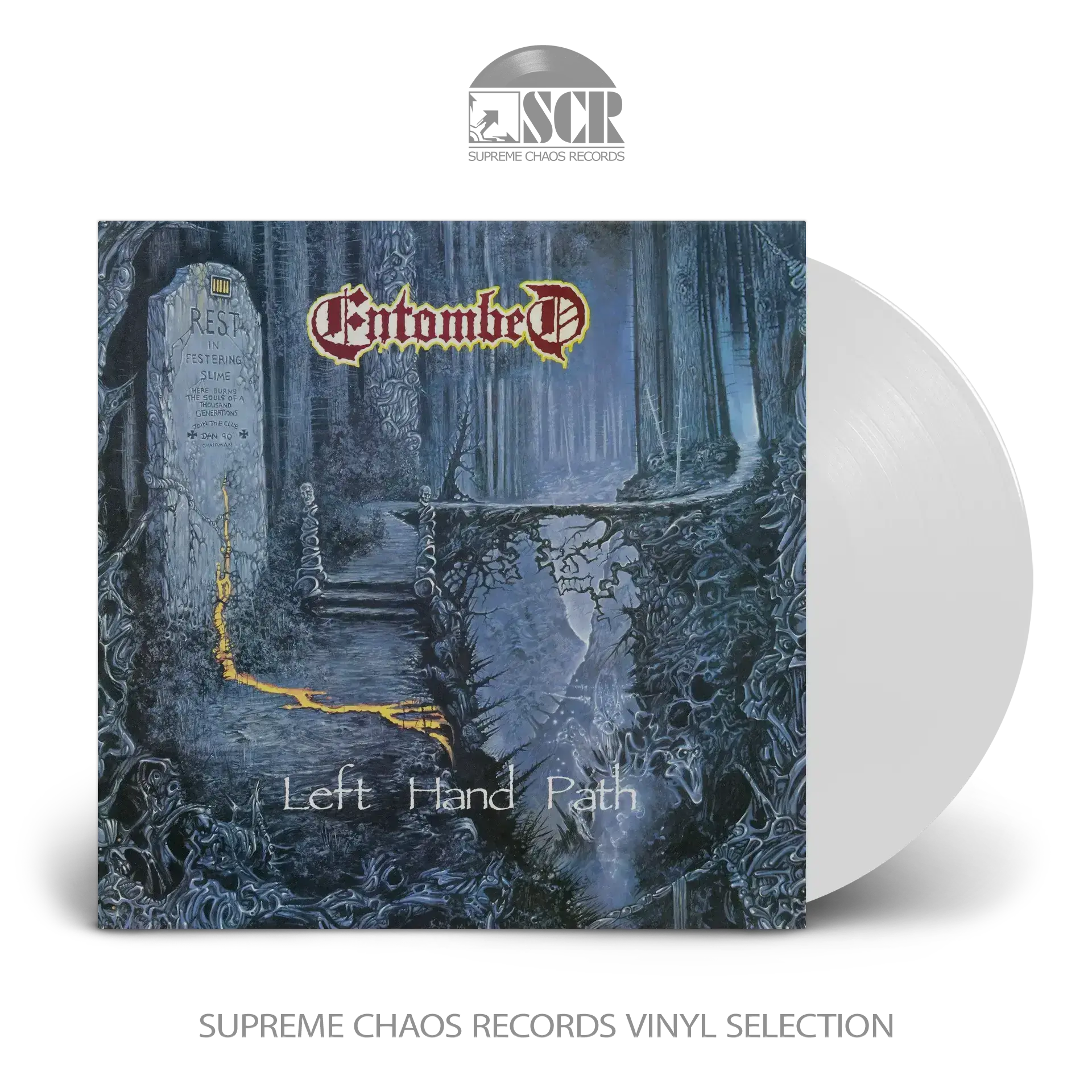 ENTOMBED · Left Hand Path | WHITE LP (Death Metal/Swedish Death Metal Vinyl)