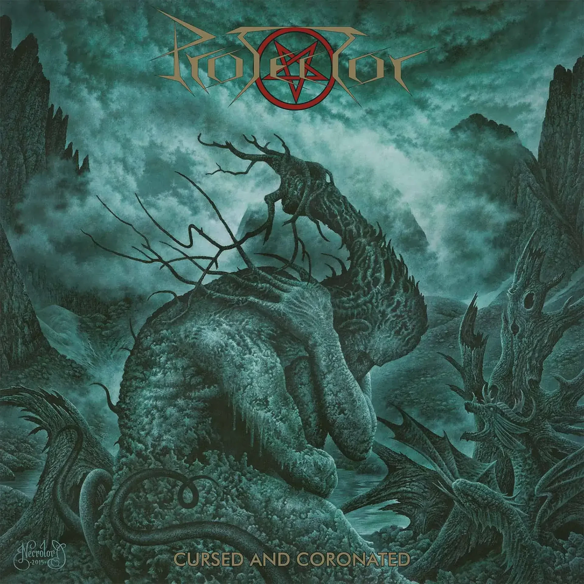 PROTECTOR · Cursed And Coronated | BLACK LP (Death Metal Vinyl) · Bild 1