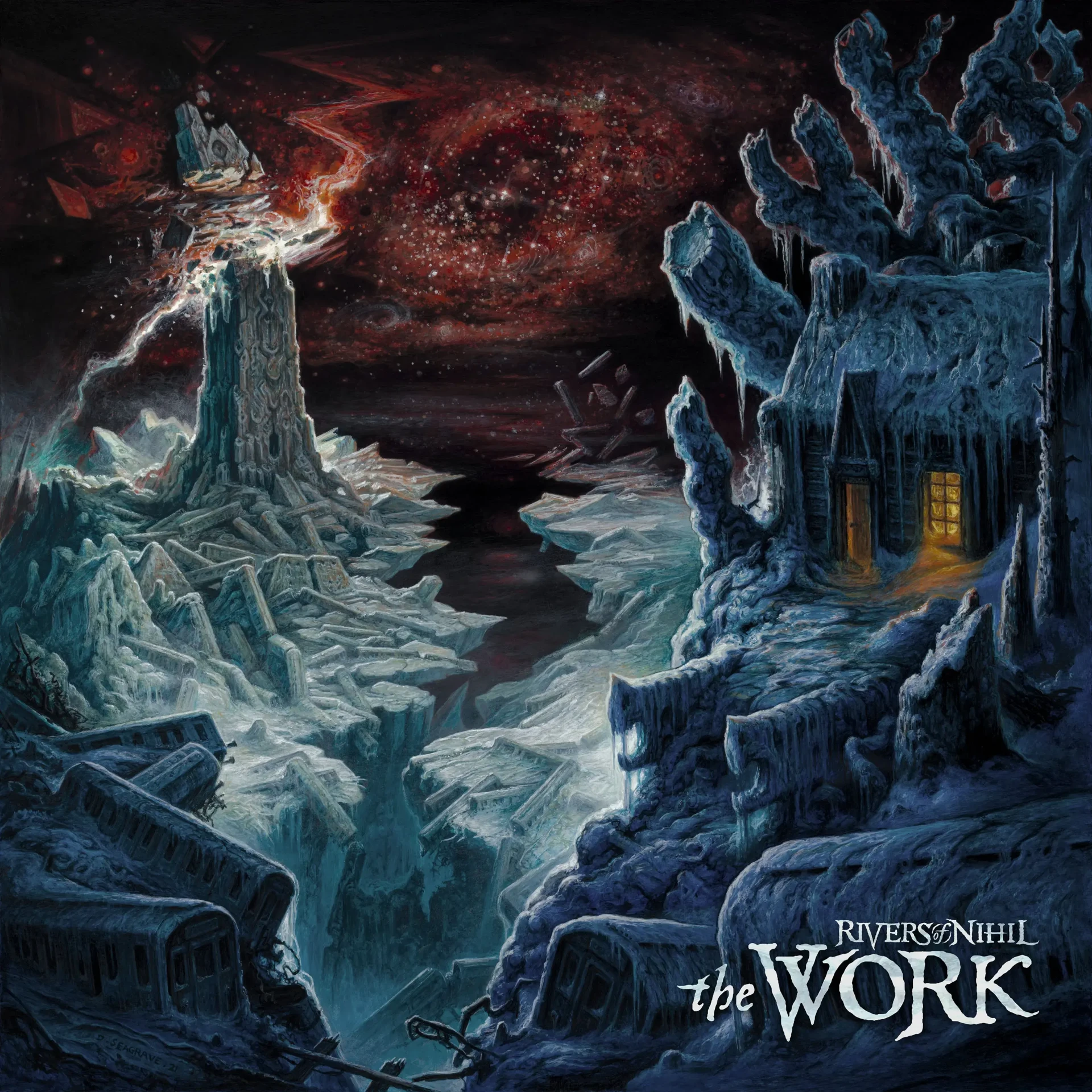 RIVERS OF NIHIL · The Work | BLUE/BLACK/WHITE 2LP (Progressive Metal/Doom Metal/Death Metal Vinyl) · Bild 1