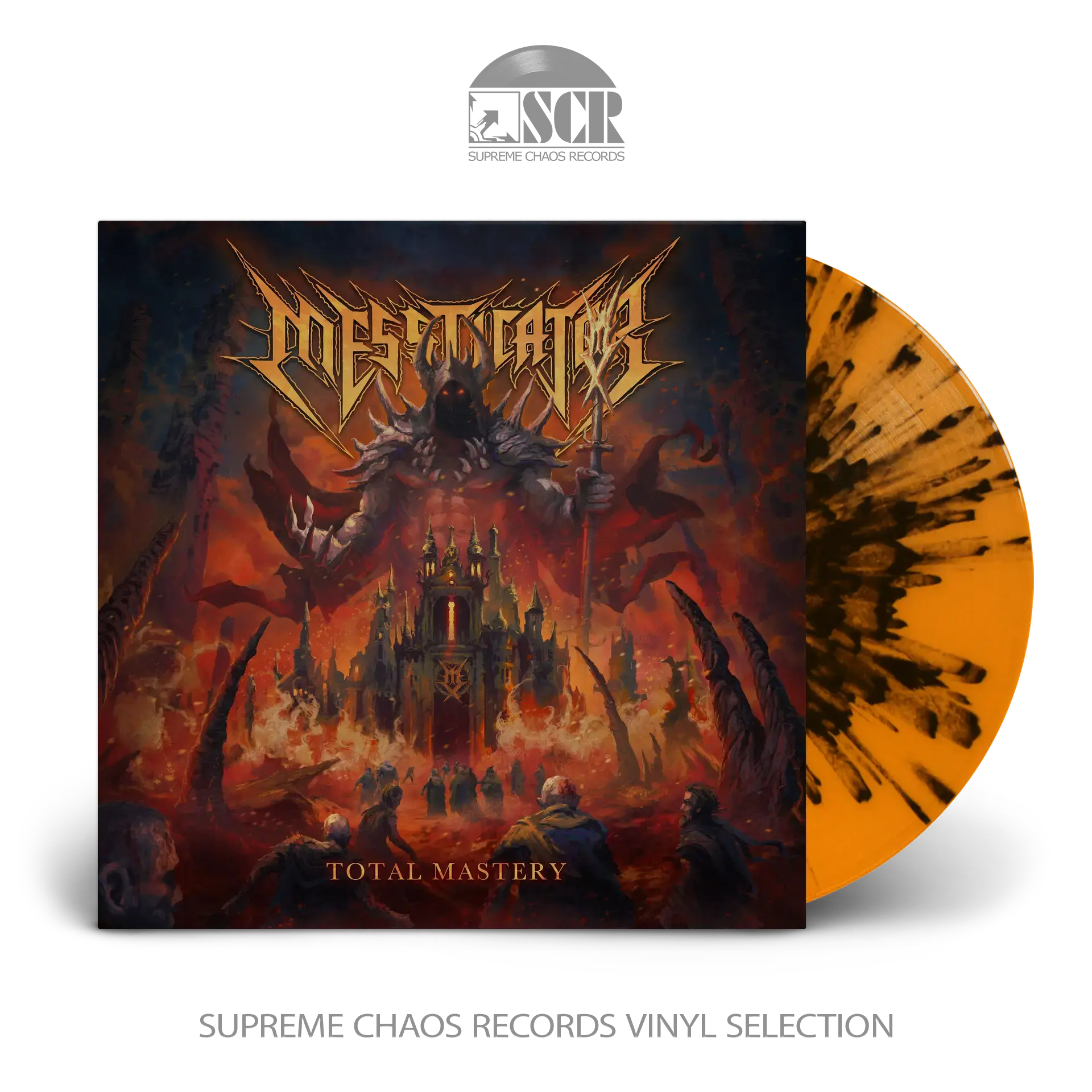 MESSTICATOR · Total Mastery | ORANGE/BLACK SPLATTER LP (Death Metal/Thrash Metal Vinyl)