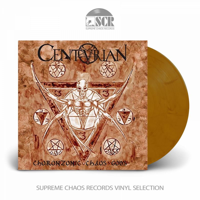 CENTURIAN - Choronzonic Chaos Gods · RUST BROWN LP (Death Metal Vinyl)