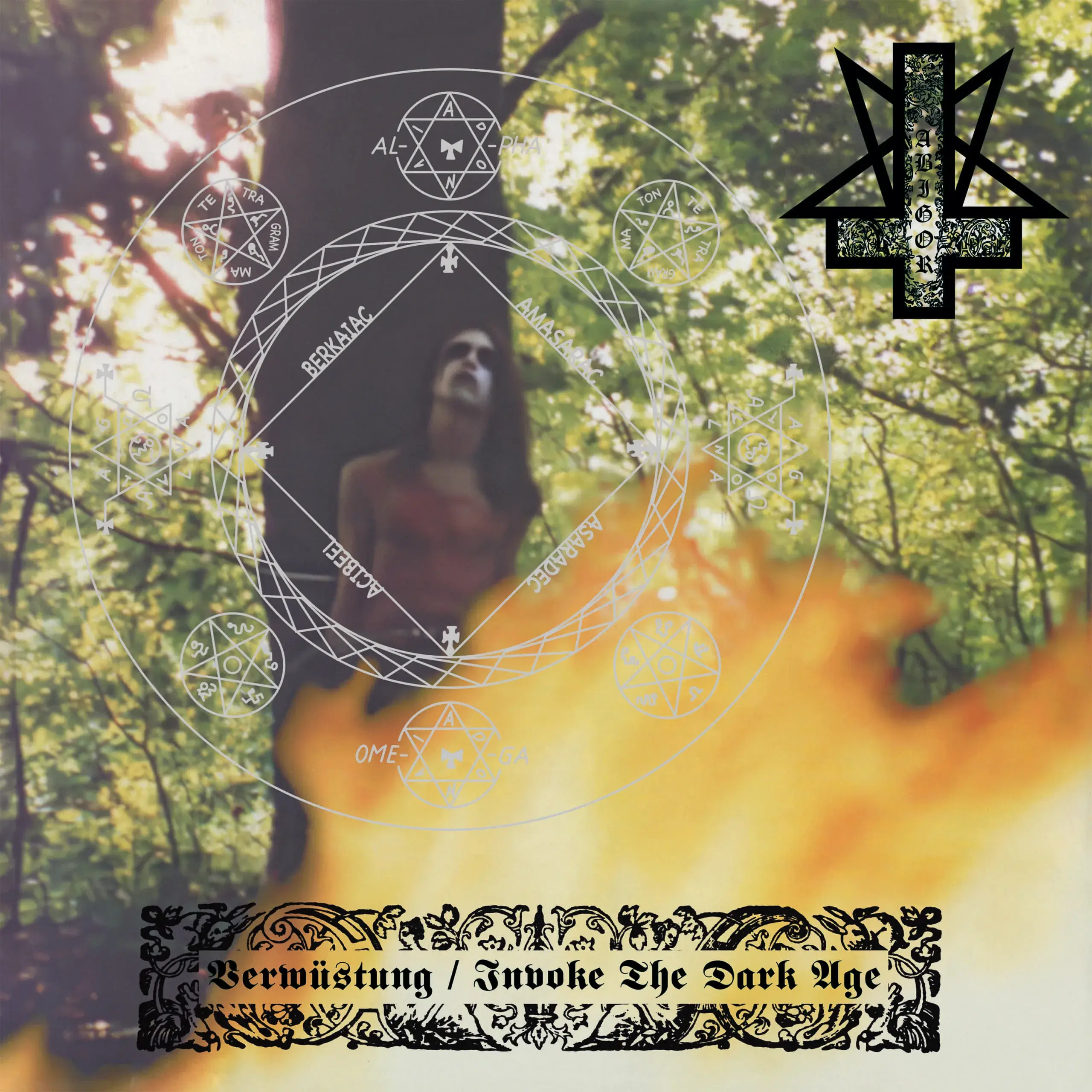 ABIGOR · Verwüstung / Invoke The Dark Age | BLACK LP (Black Metal Vinyl) · Bild 1