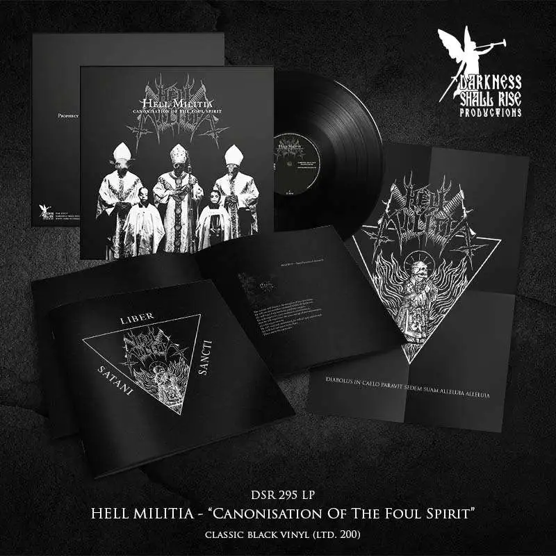 HELL MILITIA · Canonisation Of The Foul Spirit | BLACK LP (Black Metal Vinyl) · Bild 2