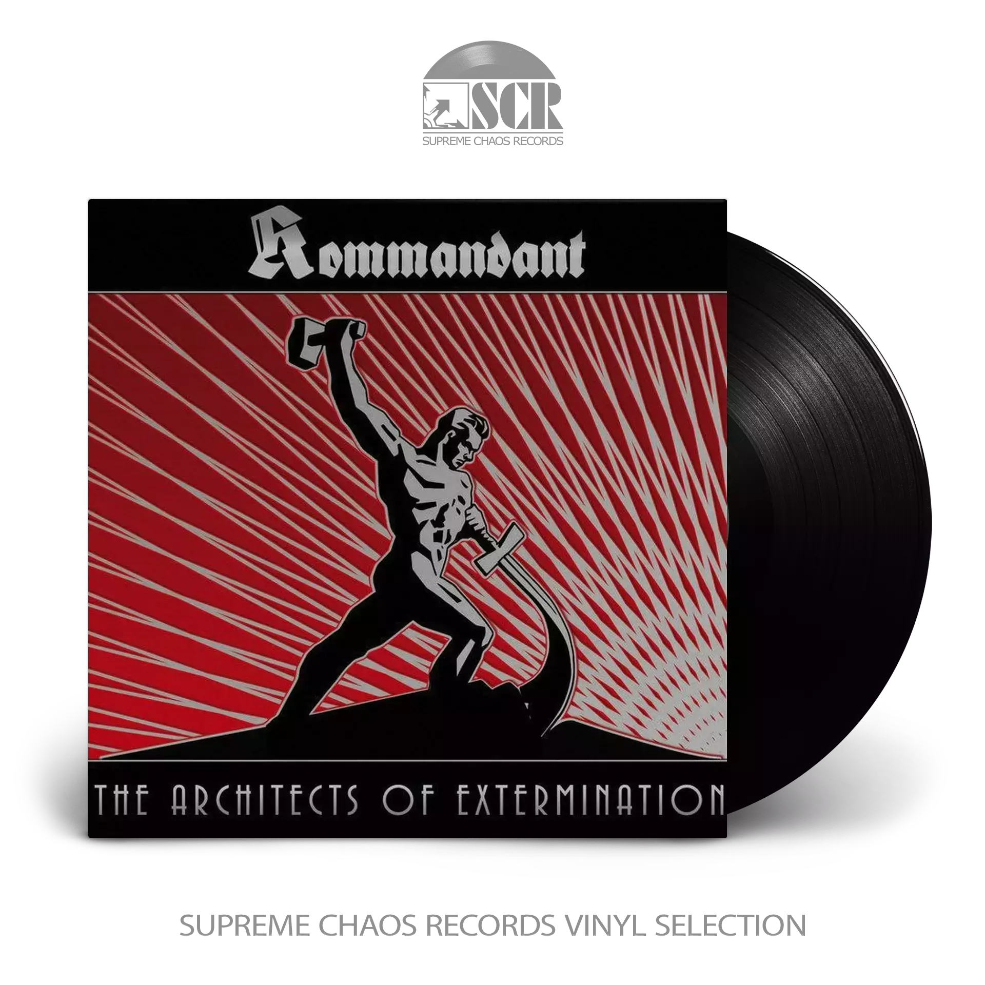 KOMMANDANT · The Architects Of Extermination | BLACK LP (Black Metal Vinyl)