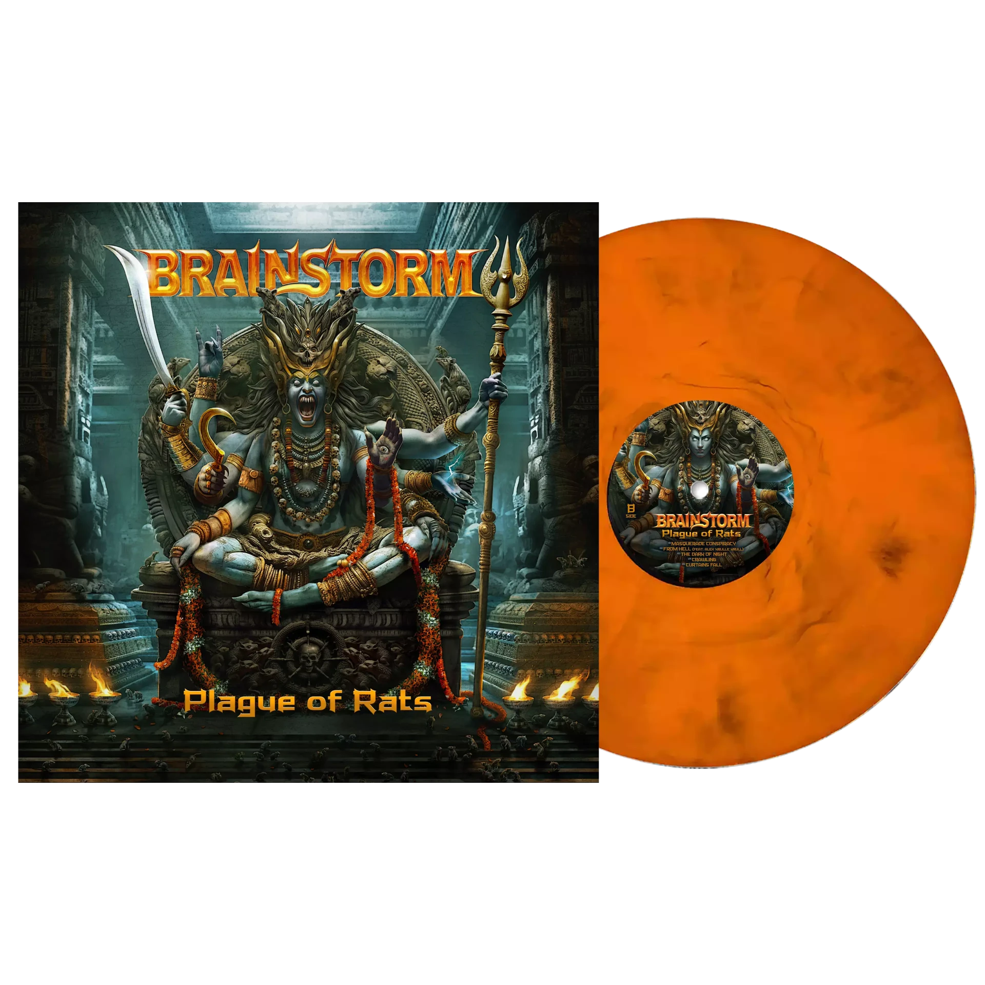 BRAINSTORM · Plague Of Rats | INDIAN SUN MARBLED LP (Power Metal Vinyl)