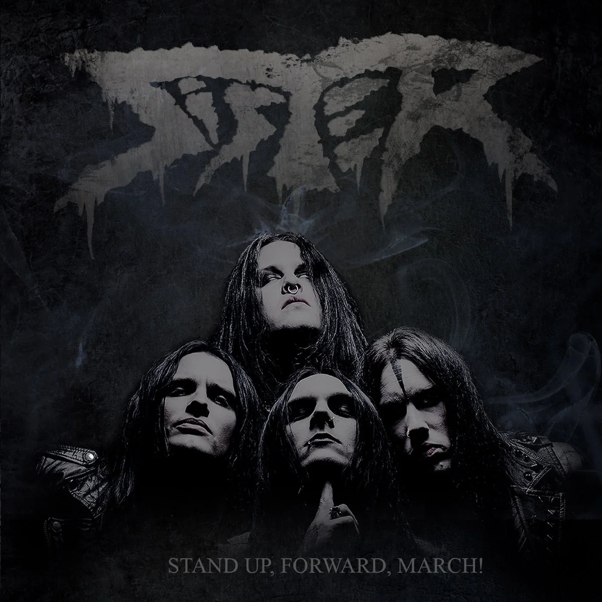SISTER · Stand Up, Forward, March! | GREY MARBLED LP (Heavy Metal Vinyl) · Bild 1