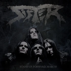 SISTER · Stand Up, Forward, March! | GREY MARBLED LP (Heavy Metal Vinyl) · Bild 1