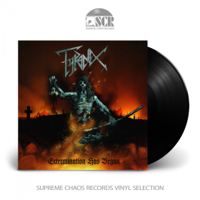 TYRANEX · Extermination Has Begun | BLACK LP (Speed Metal Vinyl)