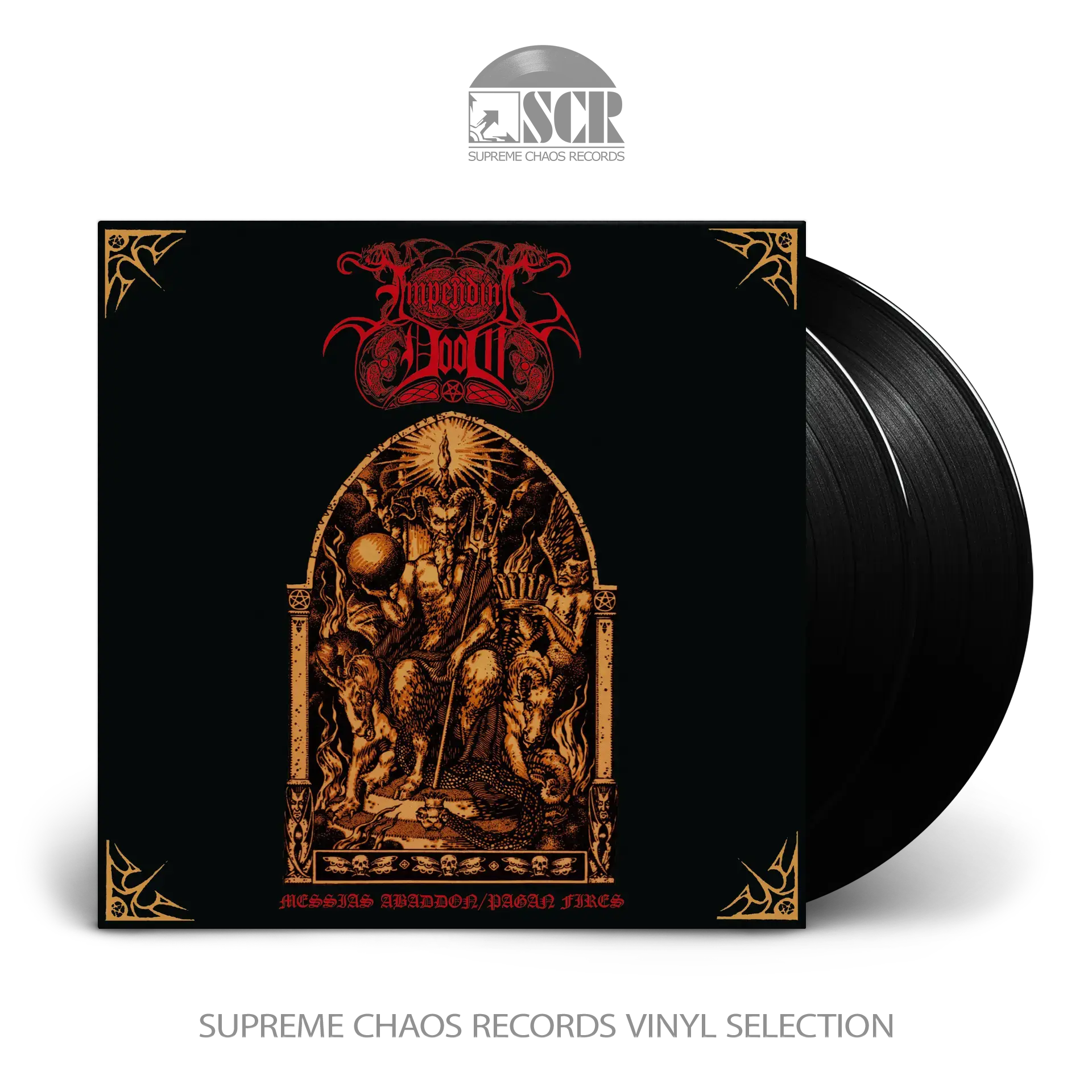 IMPENDING DOOM · Messias Abaddon / Pagan Fires | BLACK 2LP (Death Metal/Heavy Metal/Doom Metal Vinyl)