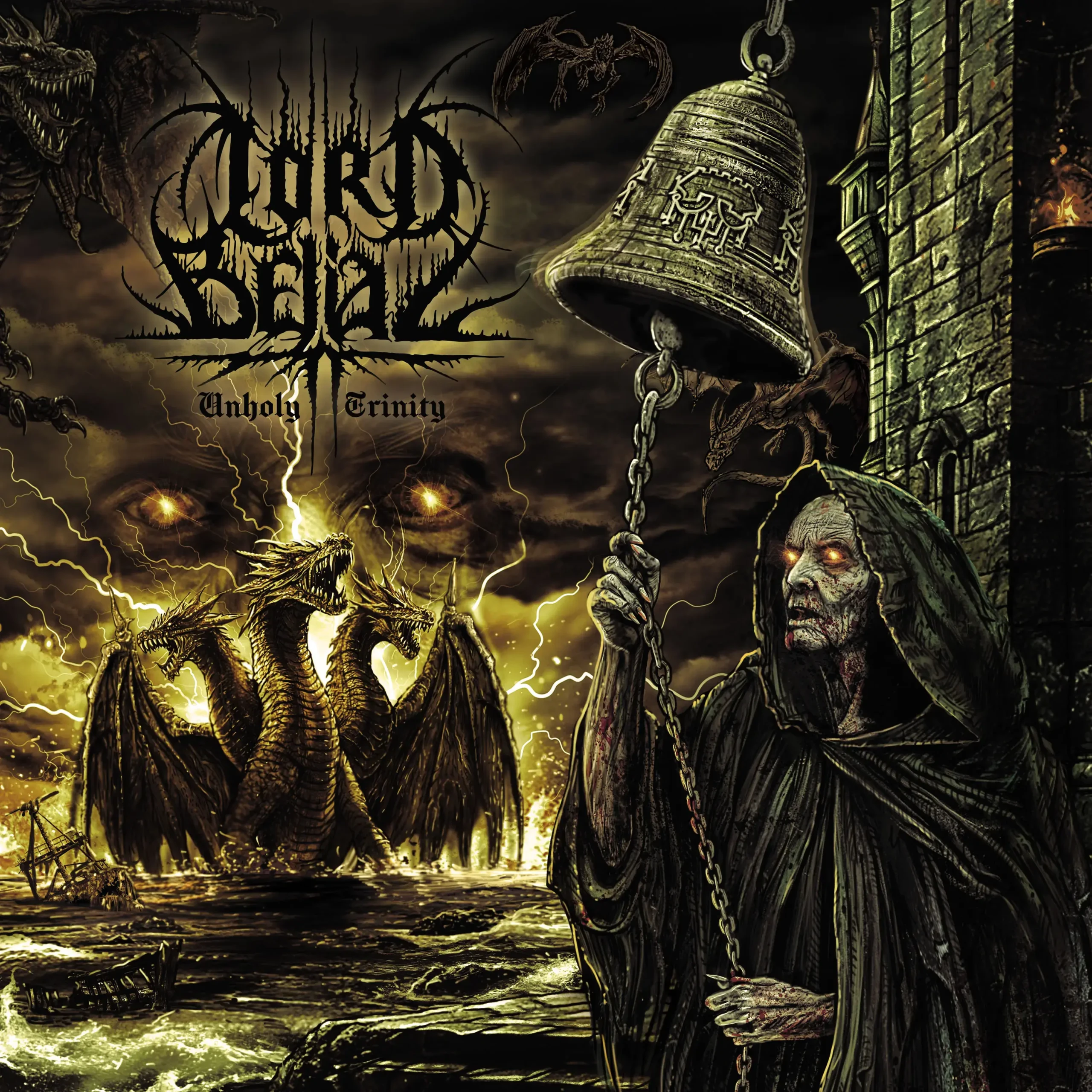 LORD BELIAL - Unholy Trinity · SWAMP/GREEN/BLACK SPLATTER LP (Black Metal Vinyl) · Bild 1