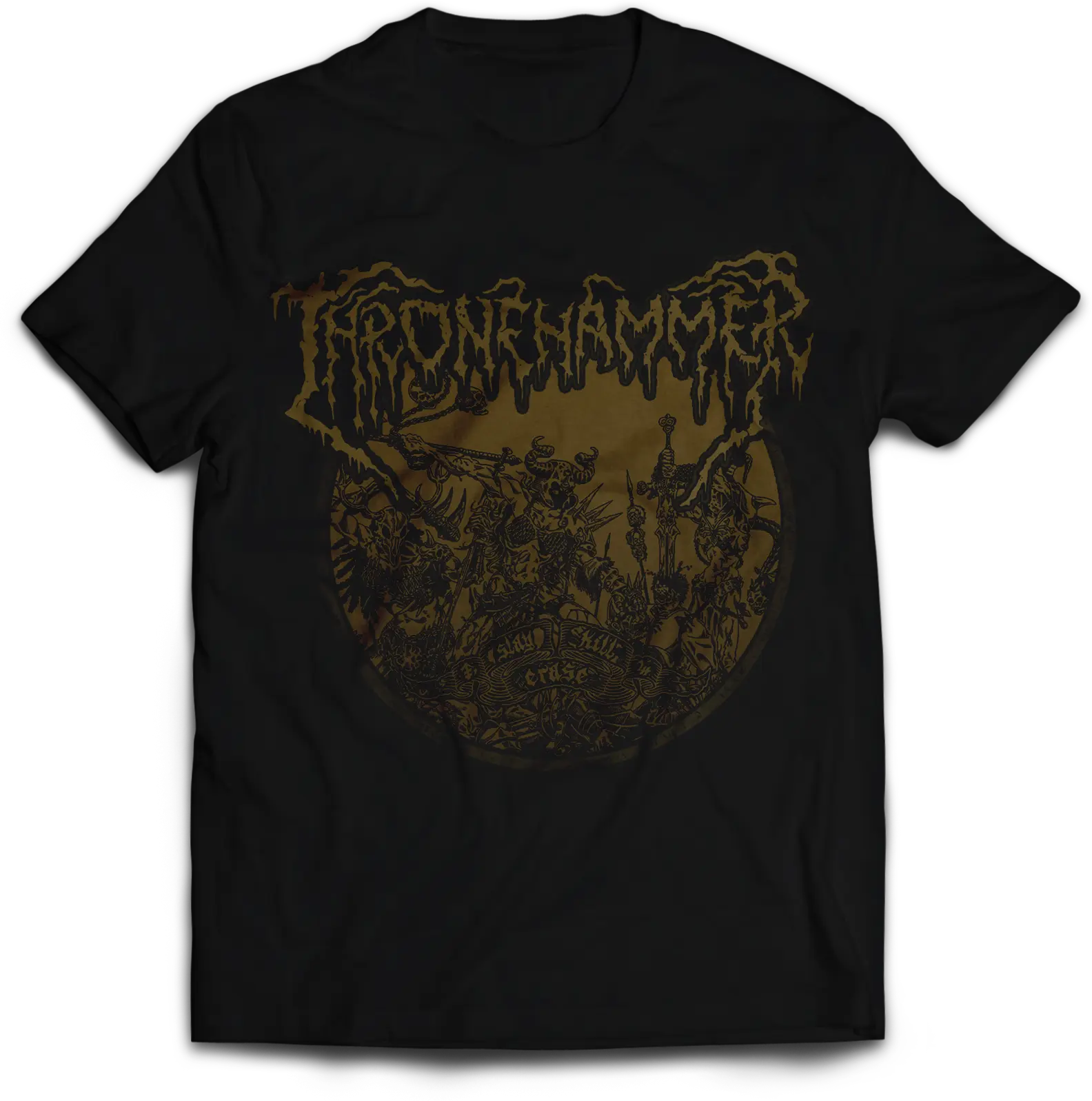 THRONEHAMMER - Slay | Kill | Erase Cover Shirt [T-SHIRT] (Doom Metal/Epic Metal/Death Metal/Heavy Metal Clothes)