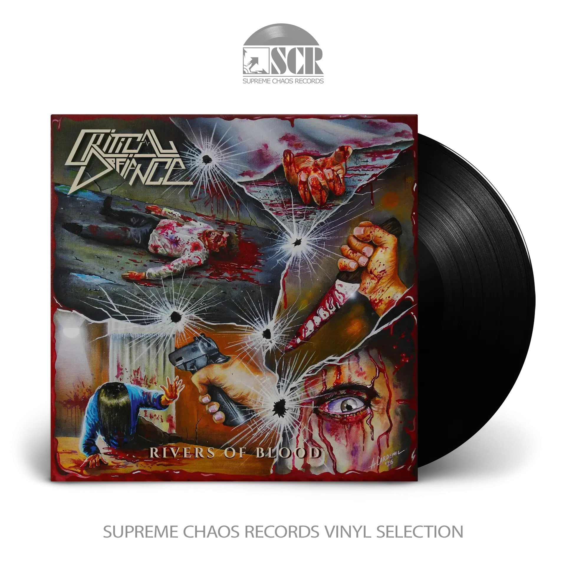 CRITICAL DEFIANCE · Rivers of Blood | BLACK LP (Thrash Metal Vinyl)