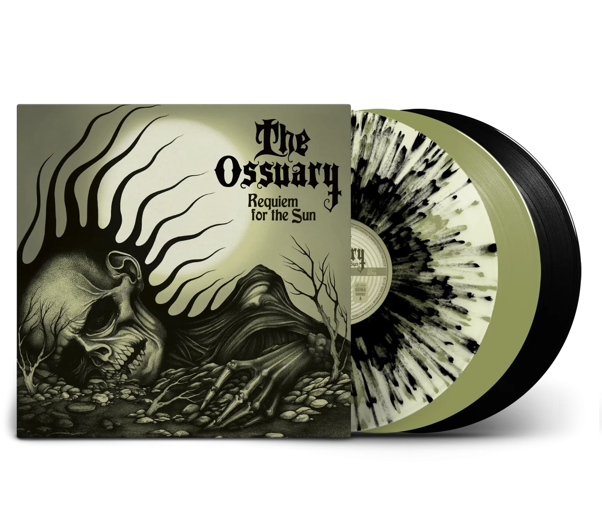 THE OSSUARY · Requiem For The Sun | OLIVE GREEN LP (Doom Metal/Doom Rock/Occult Rock Vinyl) · Bild 3