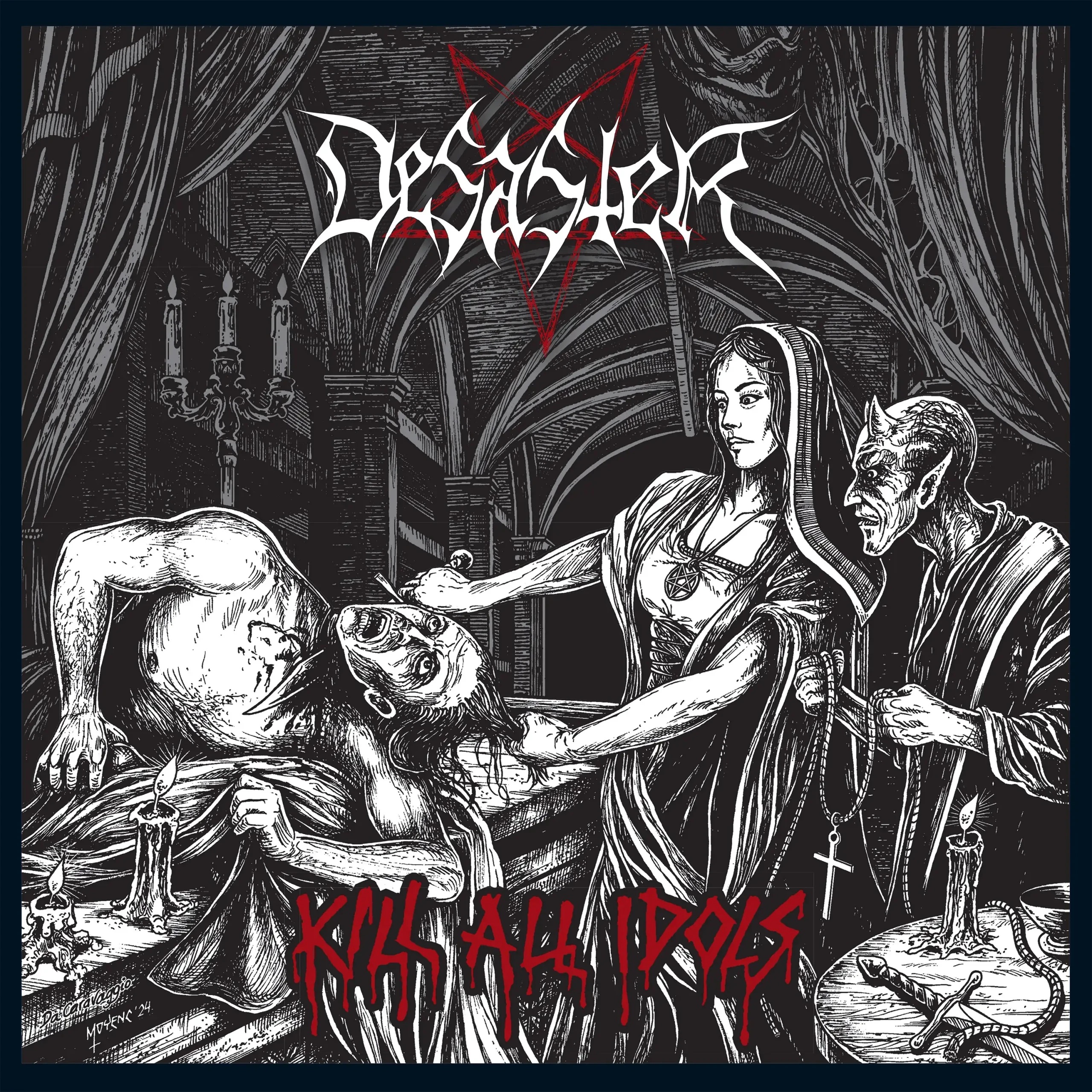 DESASTER - Kill All Idols · GREY MARBLED LP · Bild 1 DESASTER - Kill All Idols · GREY MARBLED LP (Black Metal/Thrash Metal Vinyl) · Bild 1