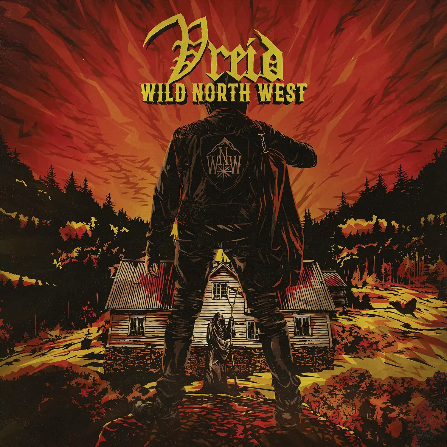 VREID · Wild North West | YELLOW/RED/ORANGE 2LP (Black Metal Vinyl) · Bild 1