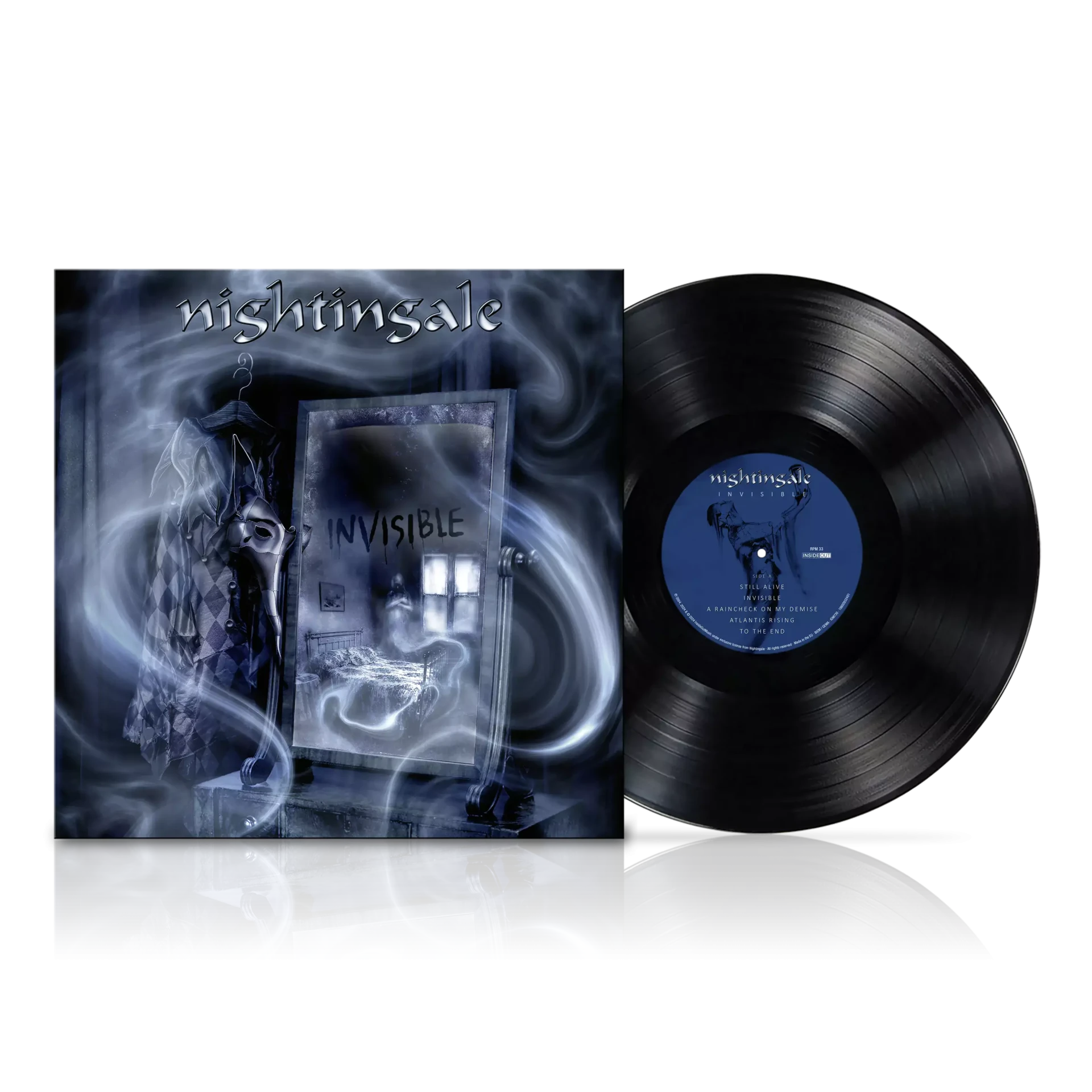NIGHTINGALE · Invisible (Re-Issue) | BLACK LP (Progressive Rock Vinyl)