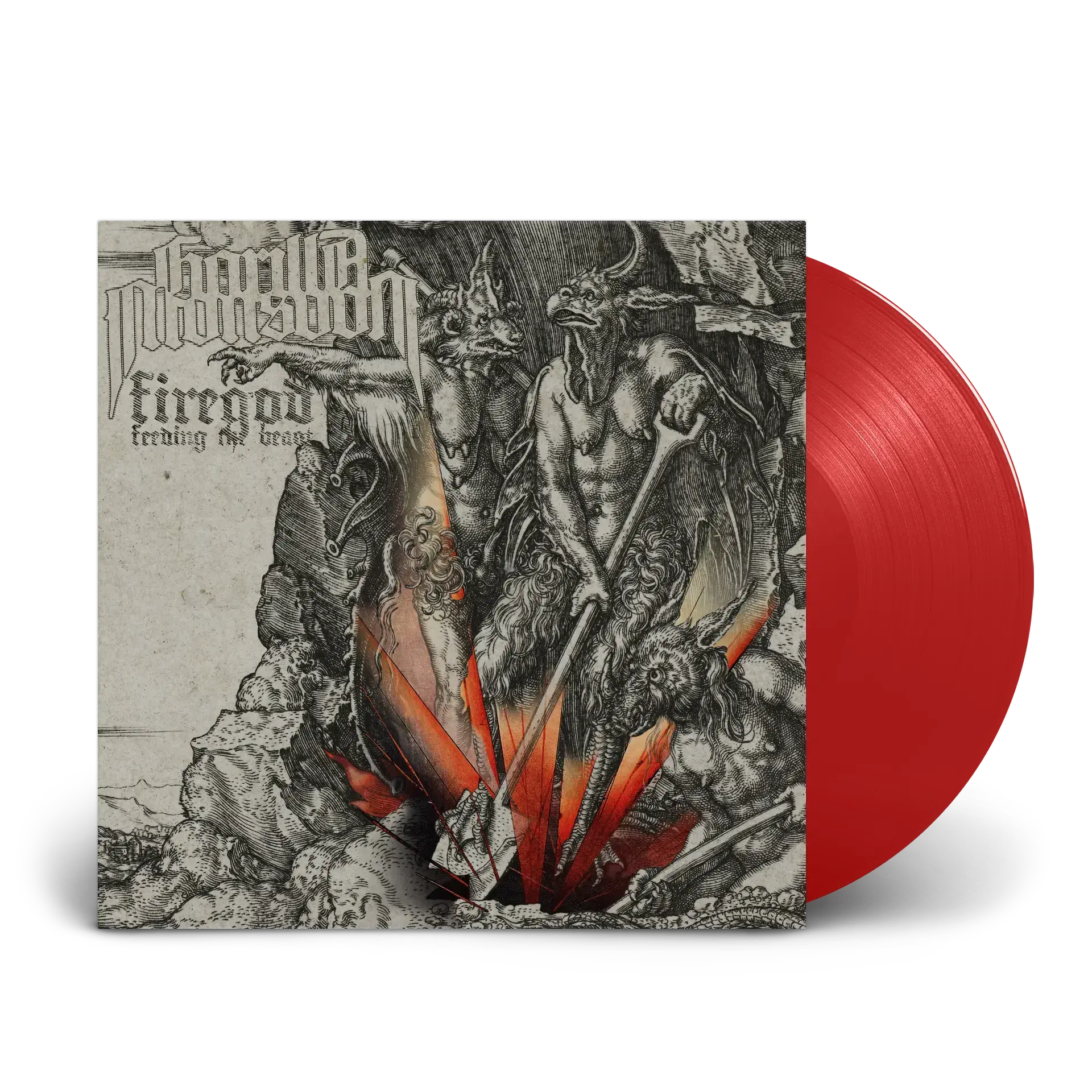 GORILLA MONSOON - Firegod - Feeding The Beast · RED LP GORILLA MONSOON - Firegod - Feeding The Beast · RED LP (Stoner Rock Vinyl)