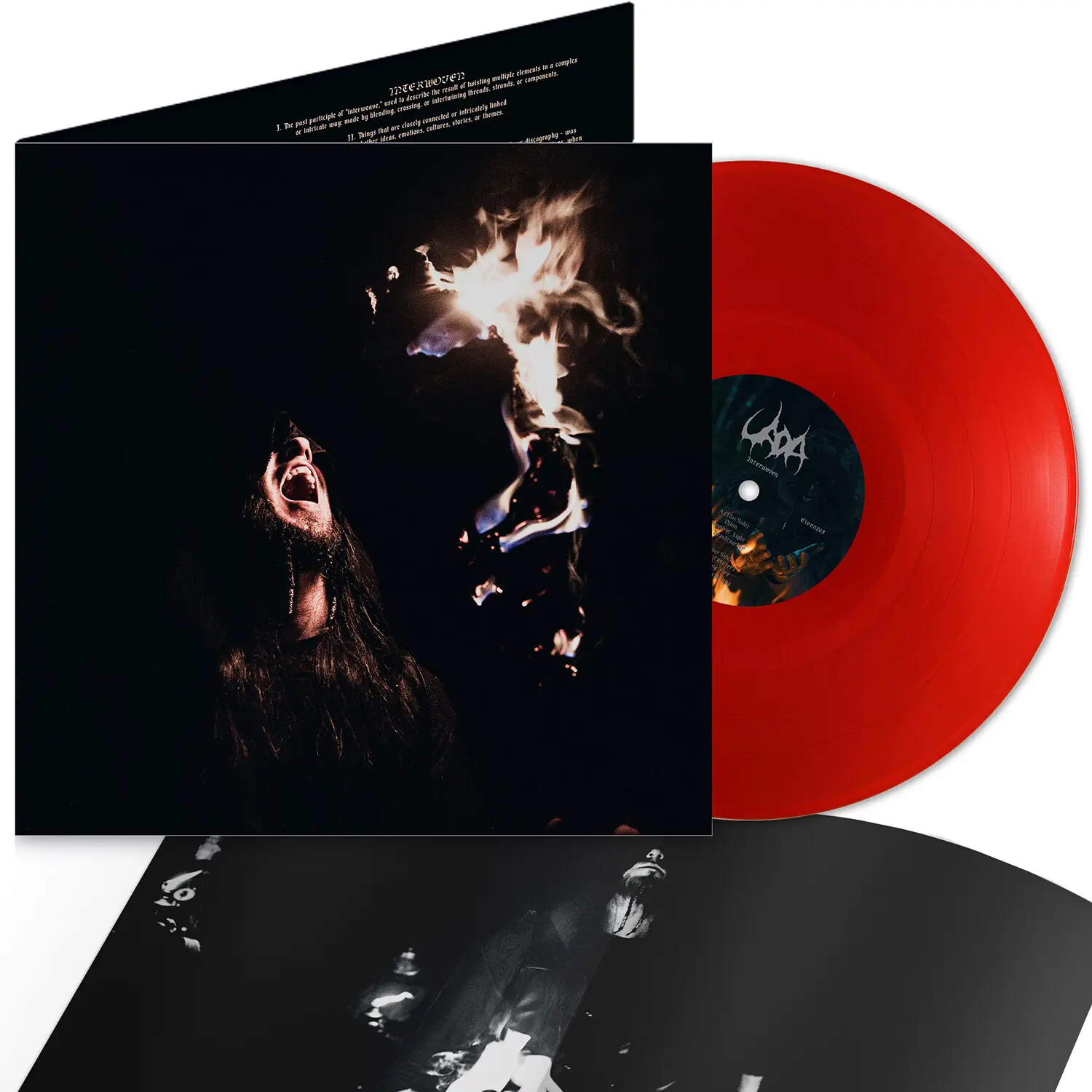 UADA · Interwoven | TRANSLUCENT RED LP (Black Metal Vinyl) · Bild 3