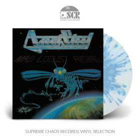 AGENT STEEL · Mad Locust Rising | CLEAR/BLUE SPLATTER MLP (Heavy Metal Vinyl)