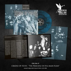 CRADLE OF FILTH · The Principle of Evil Made Flesh | GALAXY AQUA BLUE/BLACK LP (Black Metal/Gothic Metal Vinyl) · Bild 3