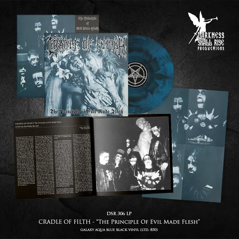 CRADLE OF FILTH · The Principle of Evil Made Flesh | GALAXY AQUA BLUE/BLACK LP (Black Metal/Gothic Metal Vinyl) · Bild 3