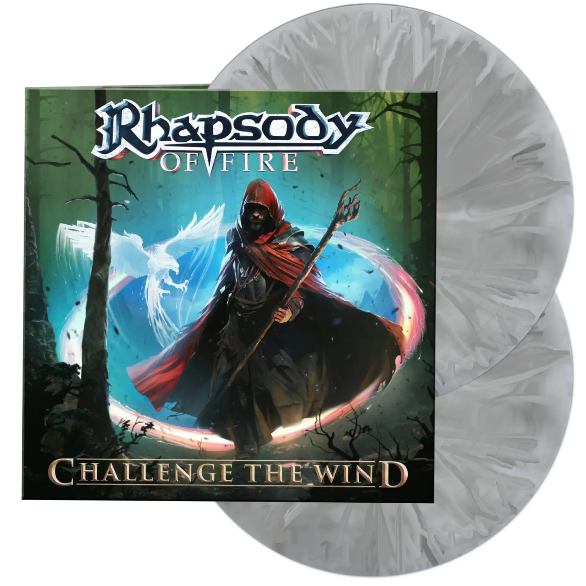 RHAPSODY OF FIRE · Challenge The Wind | GREY/WHITE MARBLED DLP (Symphonic Metal Vinyl)