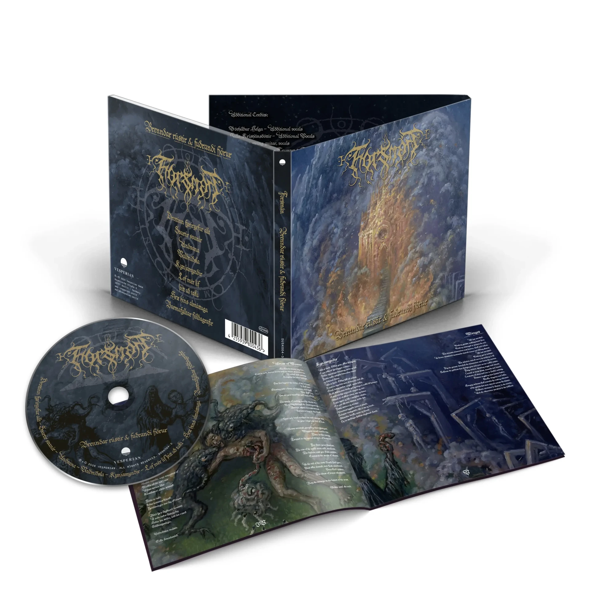 FORSMÁN · Brenndar Rústir og Fuðrandi Fjörur | DIGIPAK CD (Black Metal CDs) · Bild 2