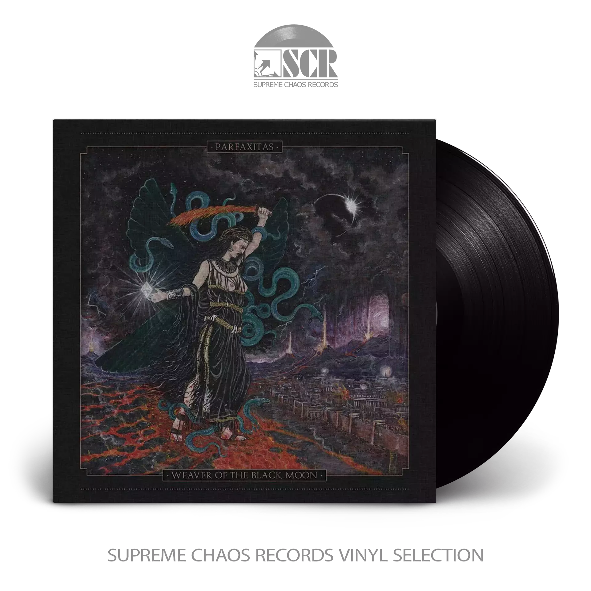 PARFAXITAS · Weaver Of The Black Moon | BLACK LP (Black Metal Vinyl)