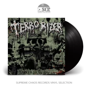 TERRORIZER · Darker Days Ahead | BLACK LP (Grindcore/Death Metal Vinyl)