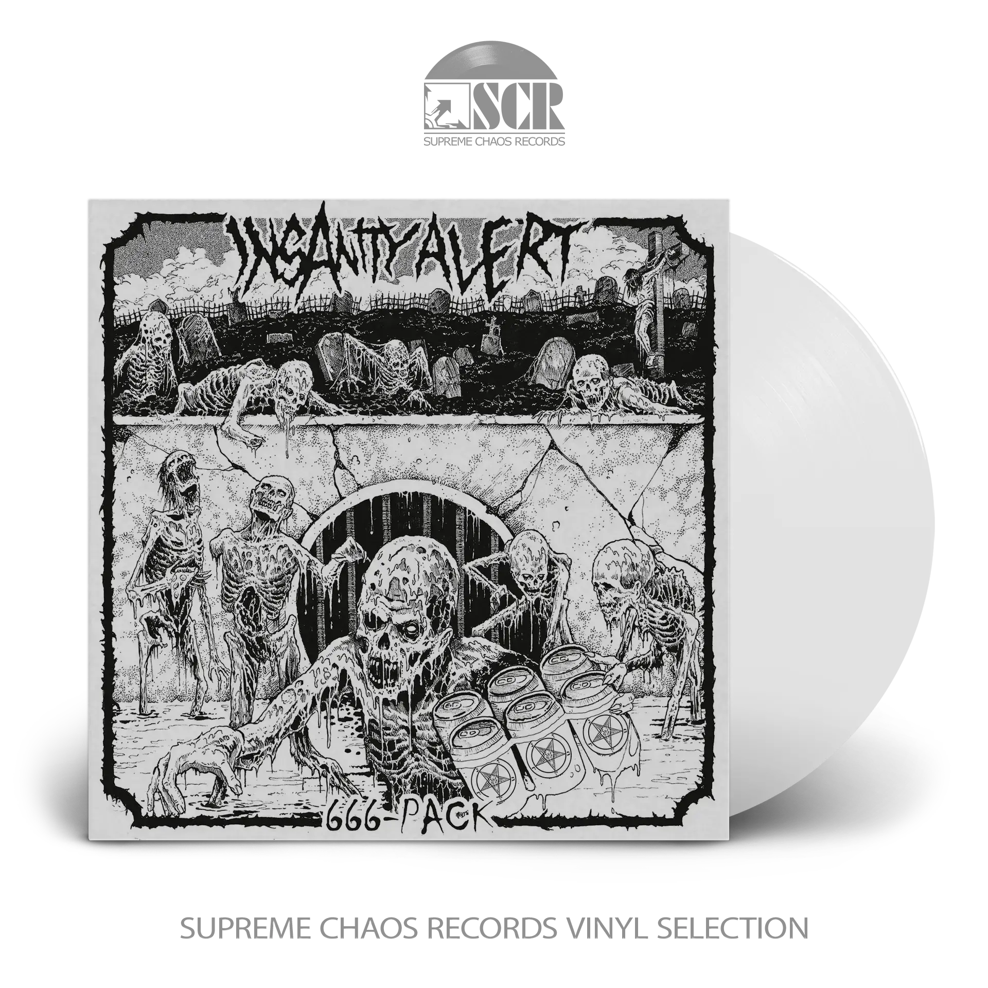 INSANITY ALERT · 666-Pack | CLEAR LP (Thrash Metal Vinyl)