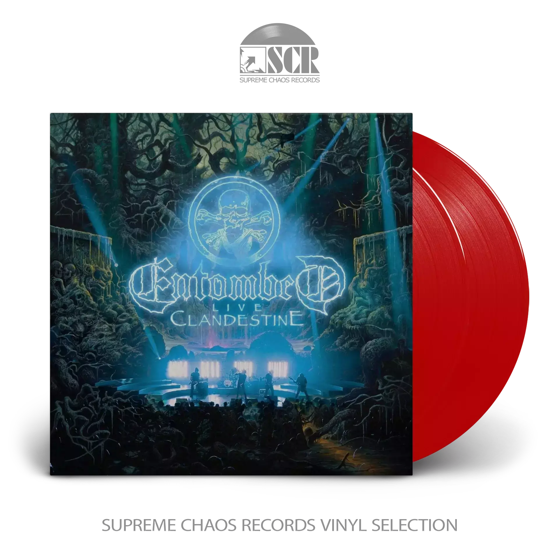 ENTOMBED - Clandestine - Live · RED 2LP ENTOMBED - Clandestine - Live · RED 2LP (Death Metal Vinyl)