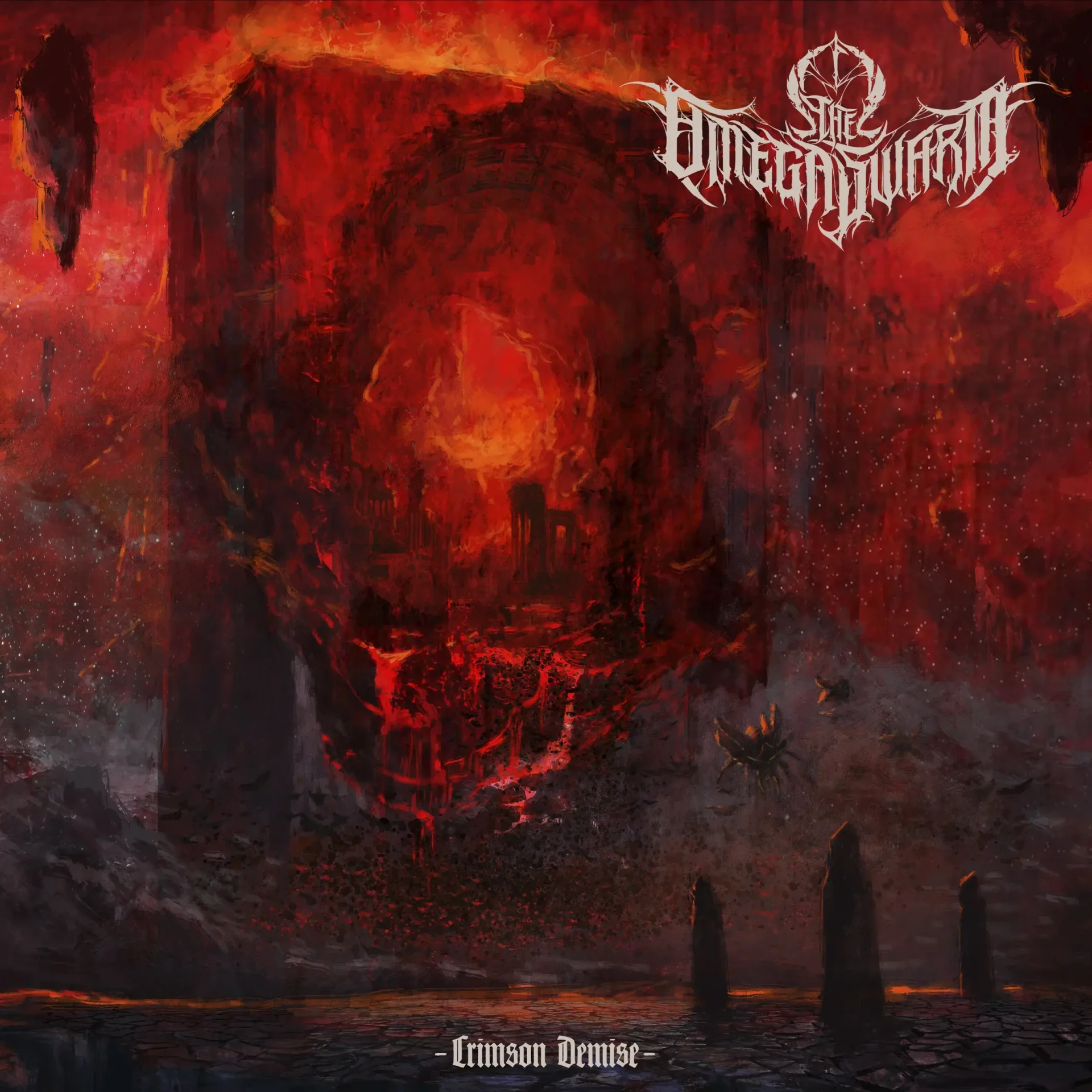 THE OMEGA SWARM · Crimson Demise | RED SMOKE LP (Death Metal Vinyl) · Bild 1