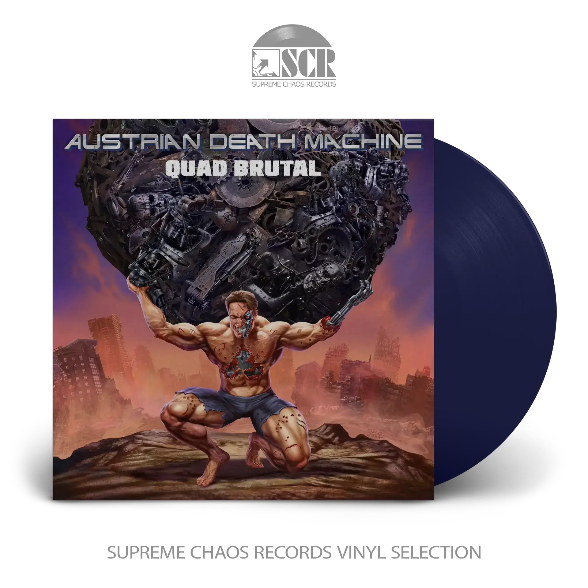 AUSTRIAN DEATH MACHINE - Quad Brutal · BLUE LP AUSTRIAN DEATH MACHINE - Quad Brutal · BLUE LP (Thrash Metal Vinyl)