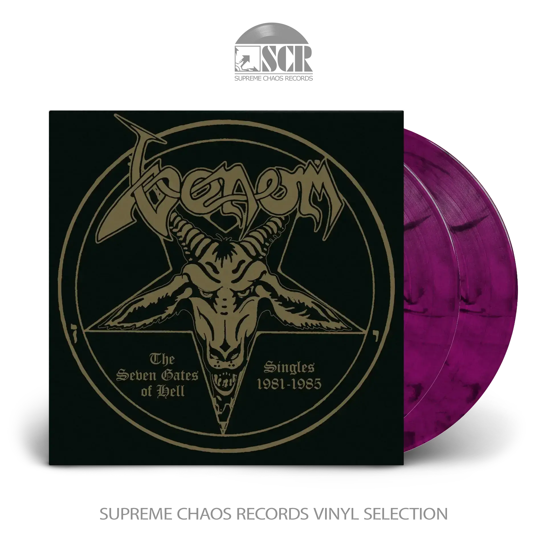 VENOM · The Seven Gates Of Hell - Singles 1981-1985 | PURPLE GALAXY 2LP (Black Metal/Heavy Metal Vinyl)