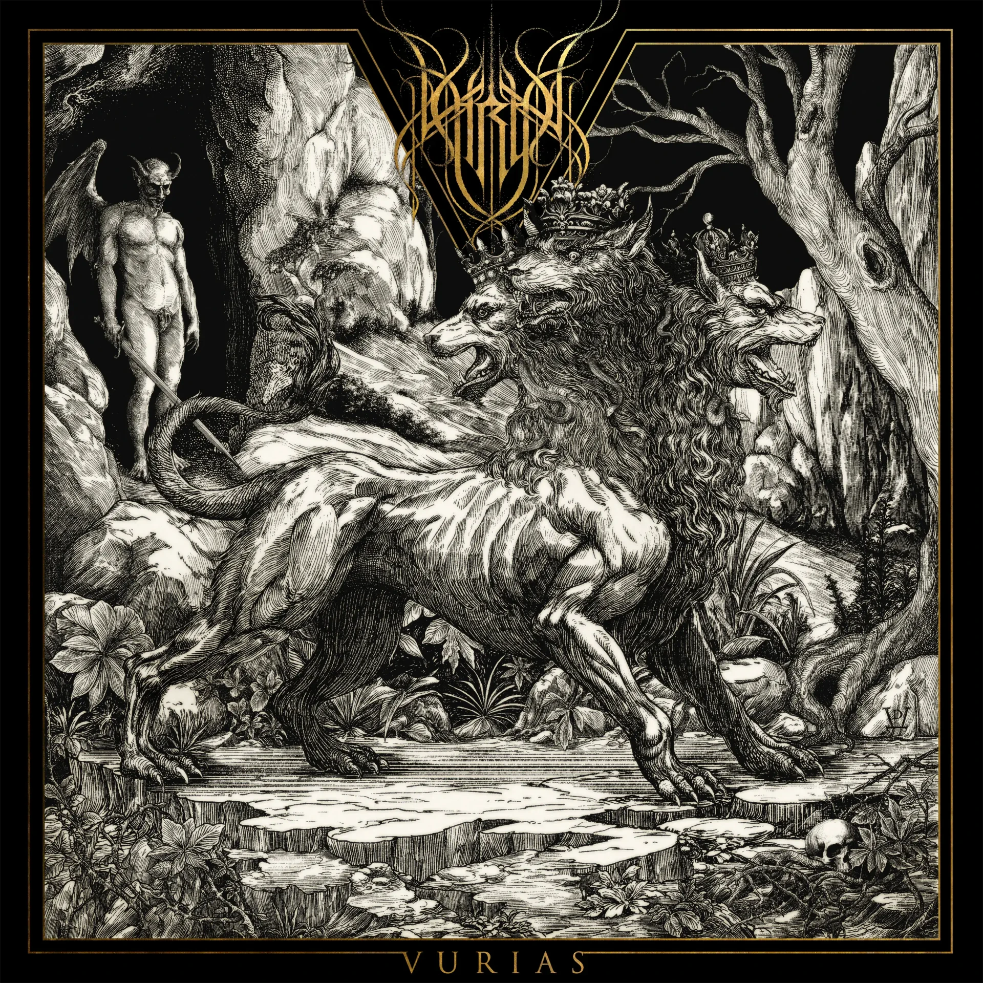 THRON · Vurias | BLACK LP (Black Metal Vinyl) · Bild 1
