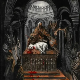 WHOREDOM RIFE · Dommedagskvad | BLACK LP (Black Metal Vinyl) · Bild 1