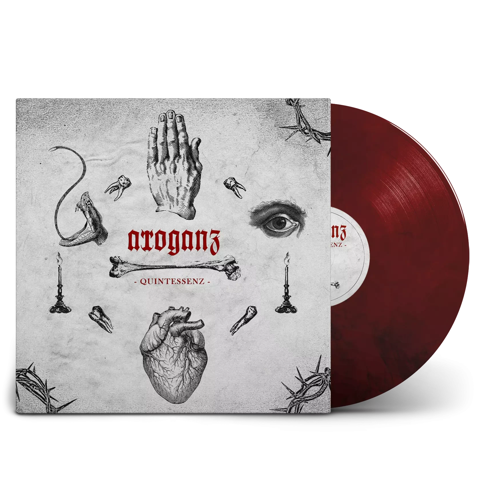 ARROGANZ · Quintessenz | RED/BLACK MARBLED LP (Death Metal/Doom Metal Vinyl)