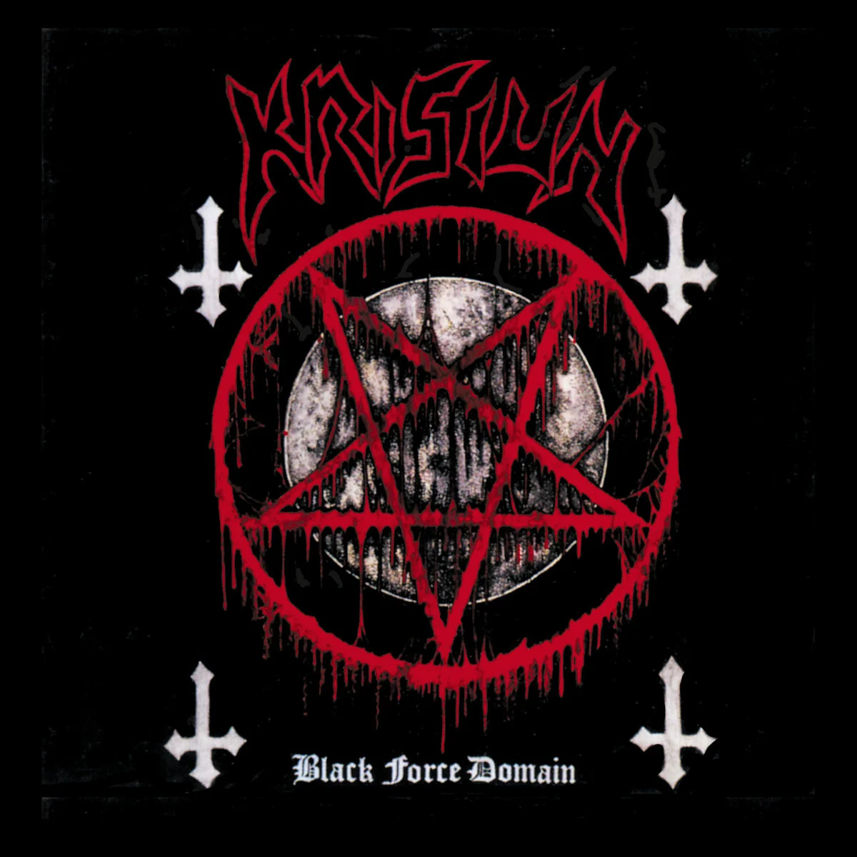 KRISIUN · Black Force Domain | TRANSPARENT RED LP (Death Metal Vinyl) · Bild 1