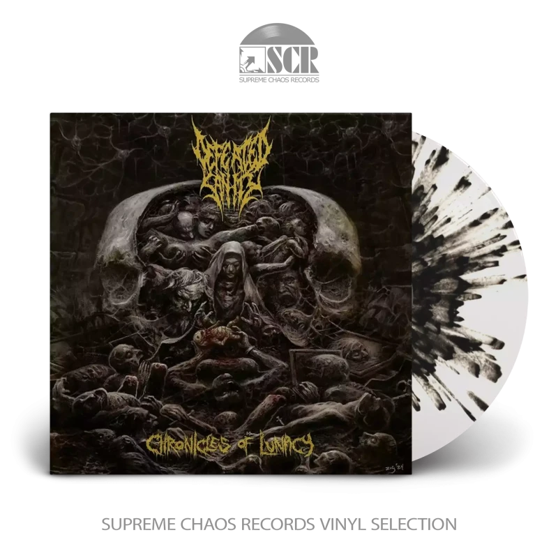 Defeated Sanity · Chronicles of Lunacy | Transparent CLEAR/BLACK Splatter LP