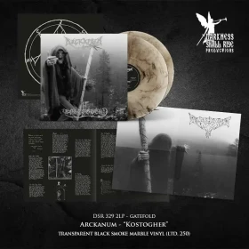 ARCKANUM · Kostogher | TRANSPARENT BLACK/SMOKE MARBLED 2LP (Black Metal Vinyl) · Bild 2