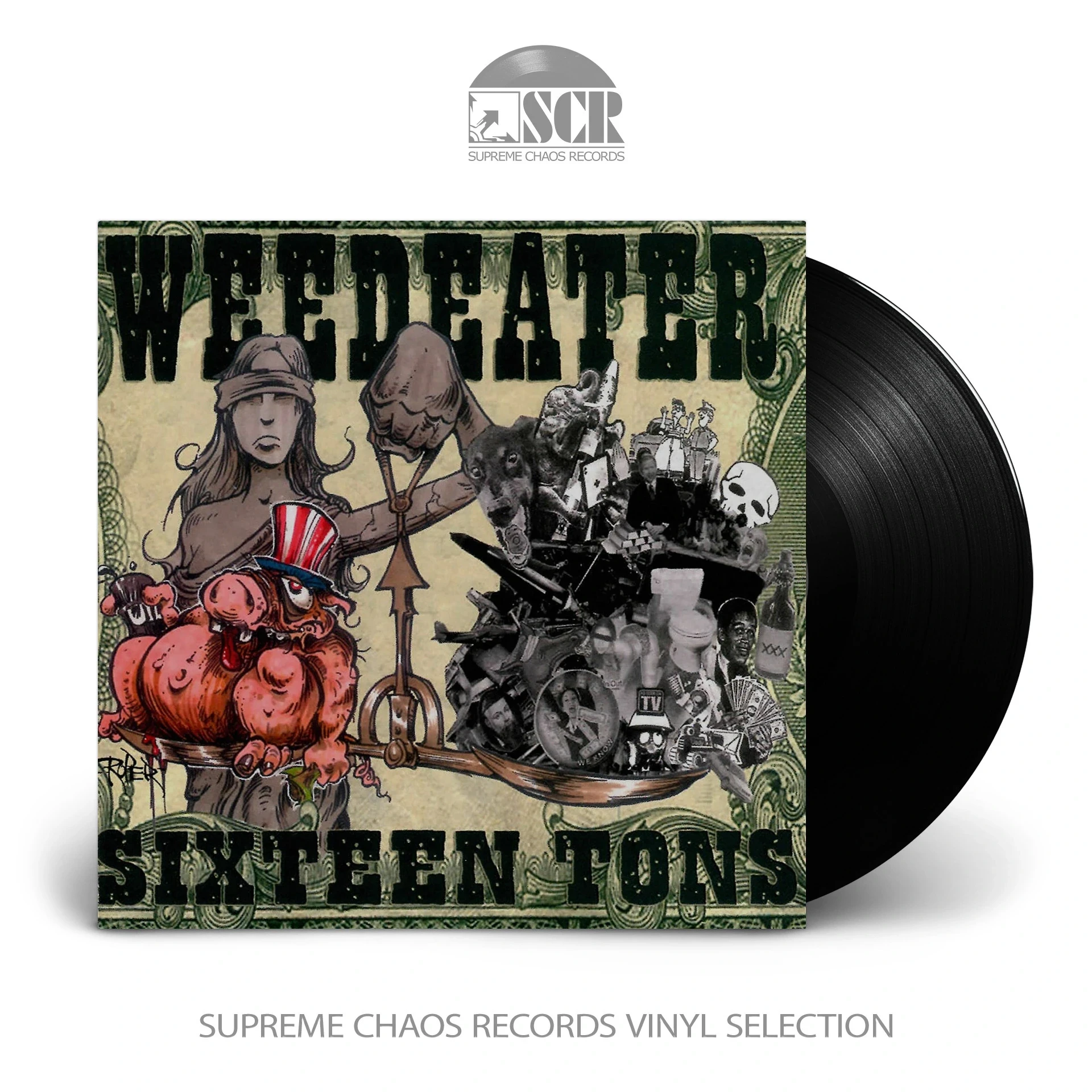 WEEDEATER · Sixteen Tons | BLACK LP (Stoner Rock Vinyl)