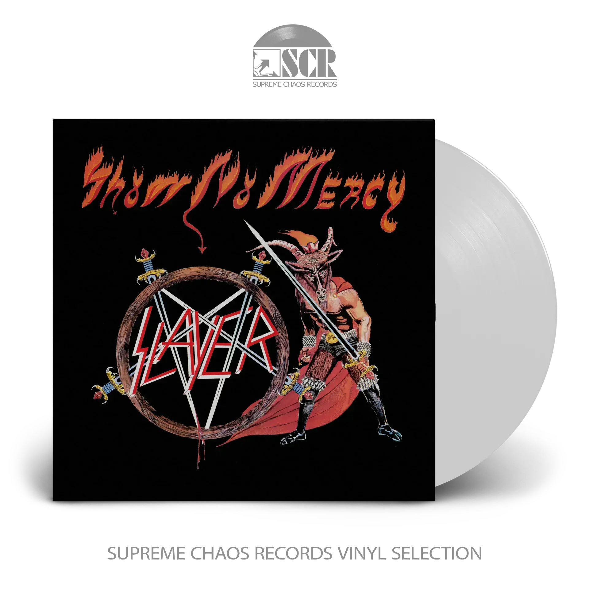 SLAYER - Show No Mercy · WHITE LP (Thrash Metal Vinyl)