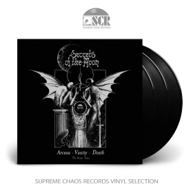 SECRETS OF THE MOON · Arcana Vanity Death (The Demos Years) | BLACK 3LP (Black Metal Vinyl)