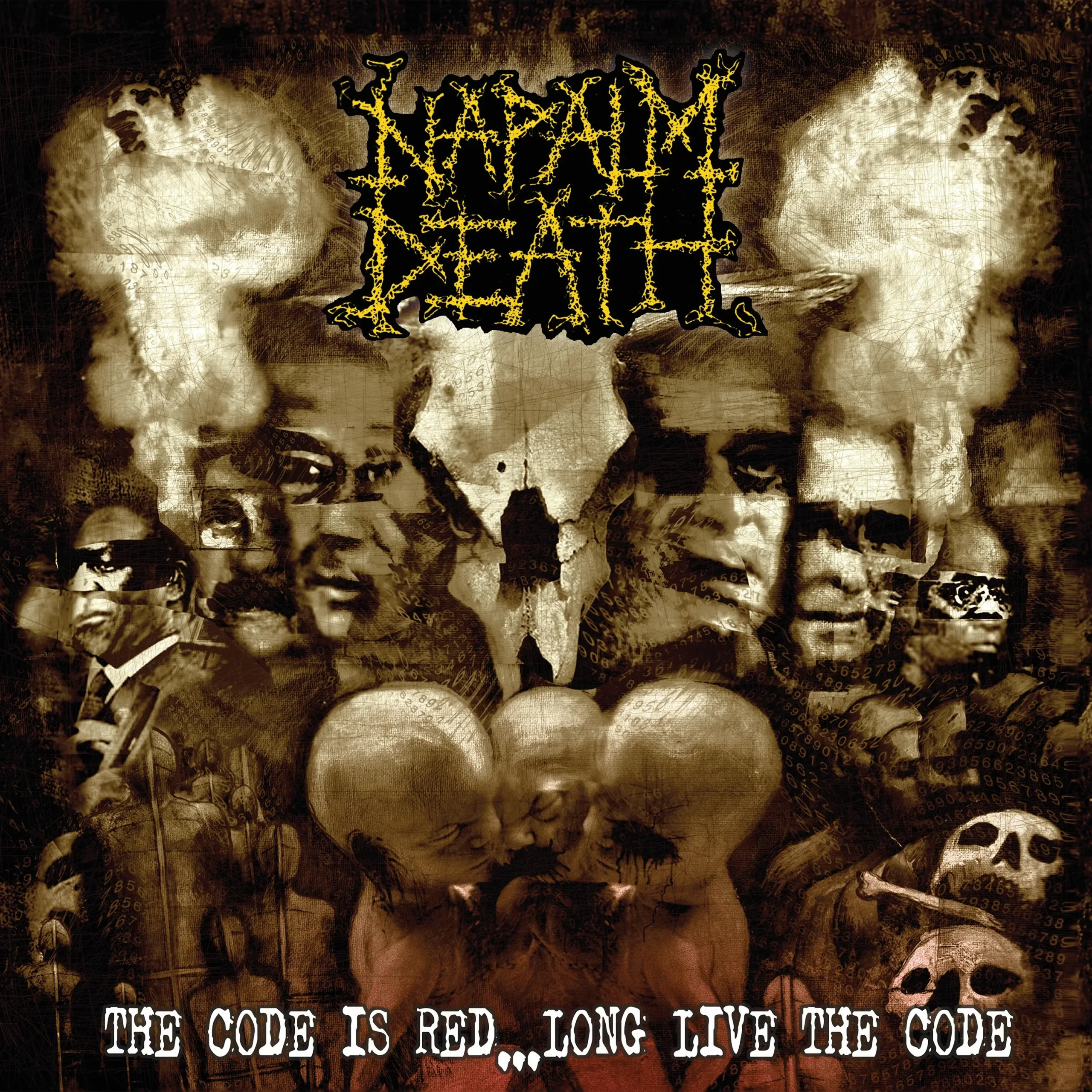NAPALM DEATH - The Code Is Red · YELLOW/BLACK SPLATTER LP 1